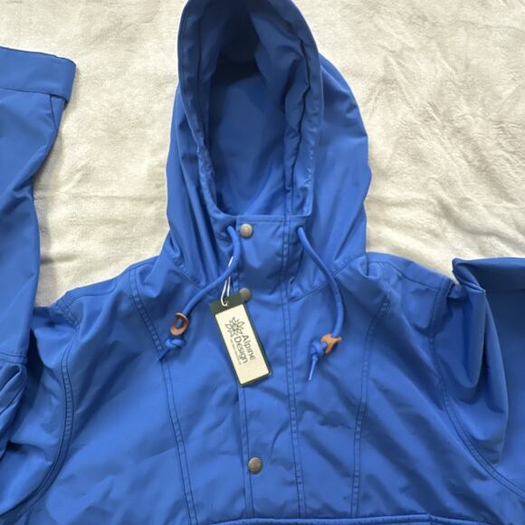Alpine Design Anorak Pullover Jacket Mens Medium Water Repellent Wind Resistant - Picture 11 of 16